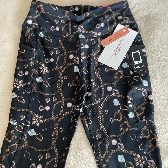 X by Gottex Chain Link Ankle Leggings - Size S - Picture 3 of 11